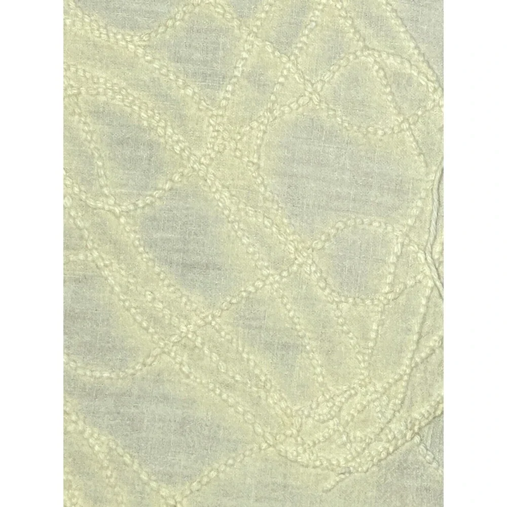 Vtg Twin‎ Yellow Floral Chenille Bedspread 92x108